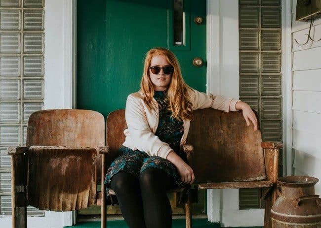 strawberry blonde hair at home