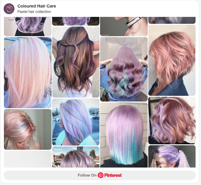pastel hair dye collection pinterest board