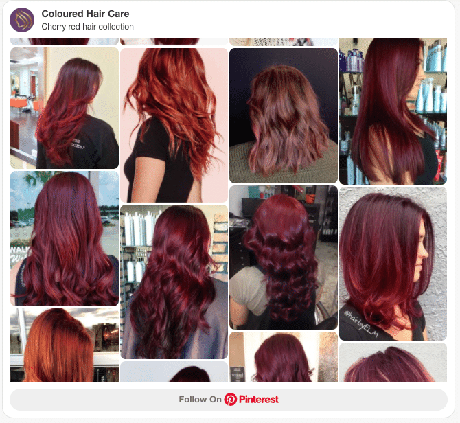 Cherry Red Hair Color: 10 Trending Ideas and Insider Styling Tips 2 cherry red hair colour collection pinterest board