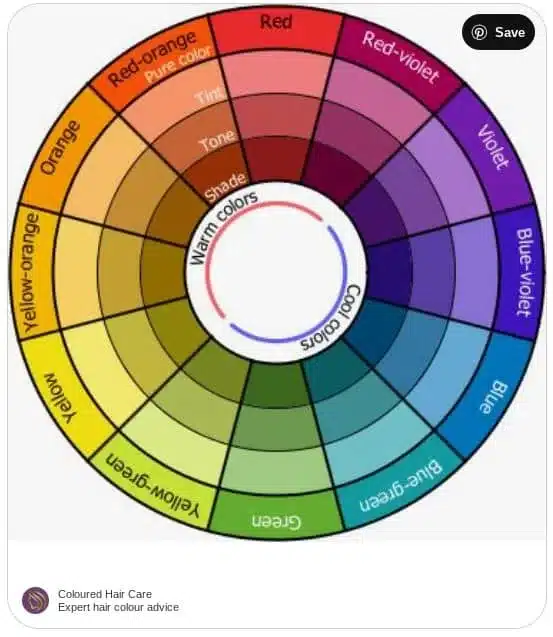 hair color wheel chart
