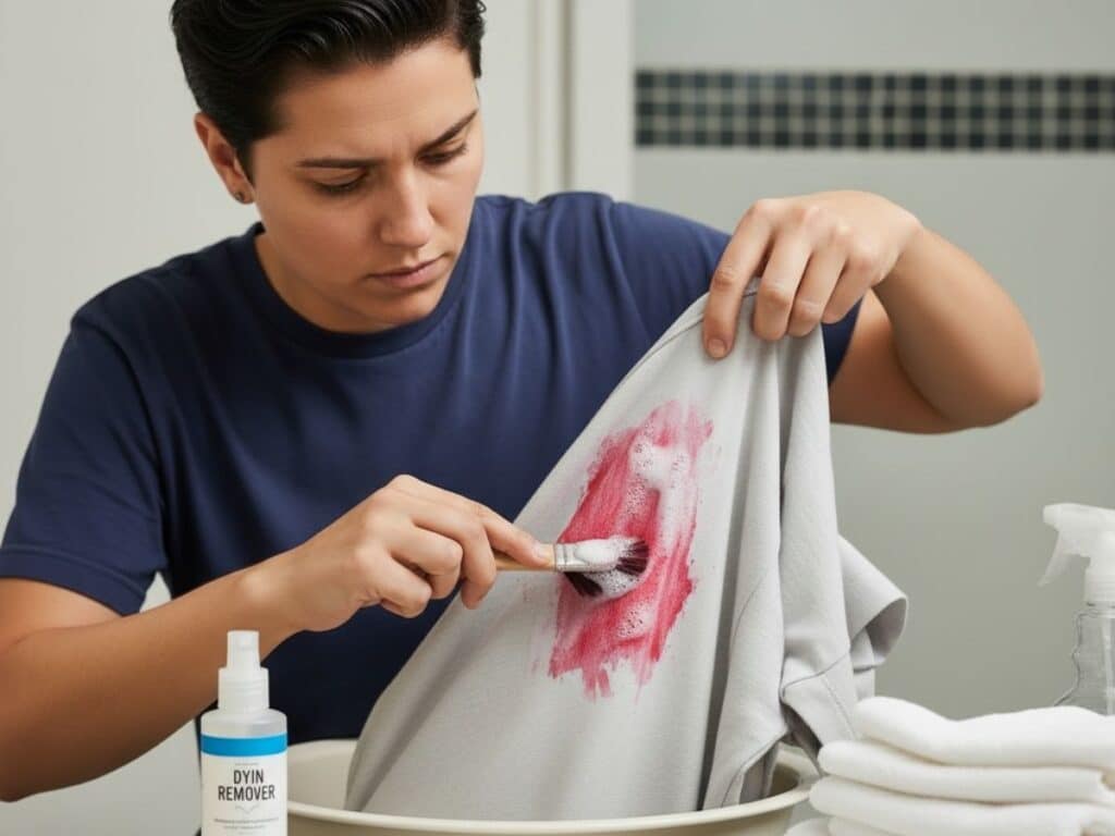 how to get hair dye out of clothes