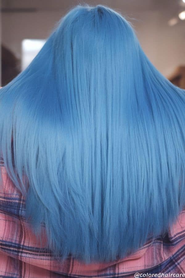 all over pastel blue hair