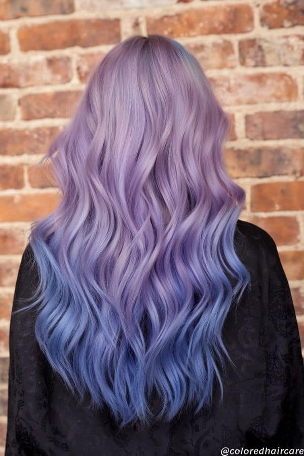 lavender blue hair color