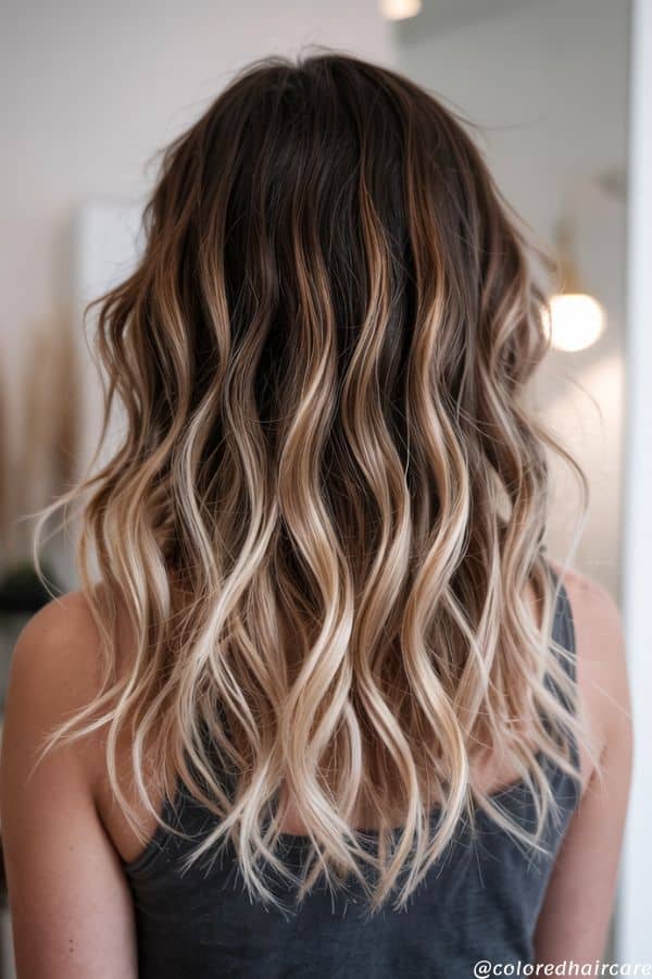Caramel blonde highlights