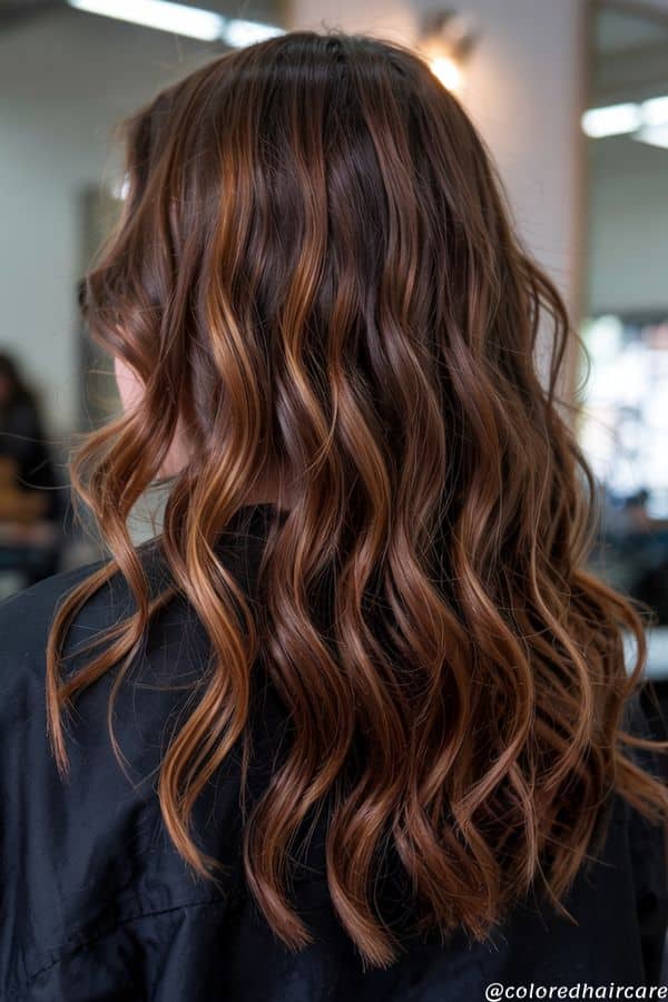 Cinnamon caramel balayage
