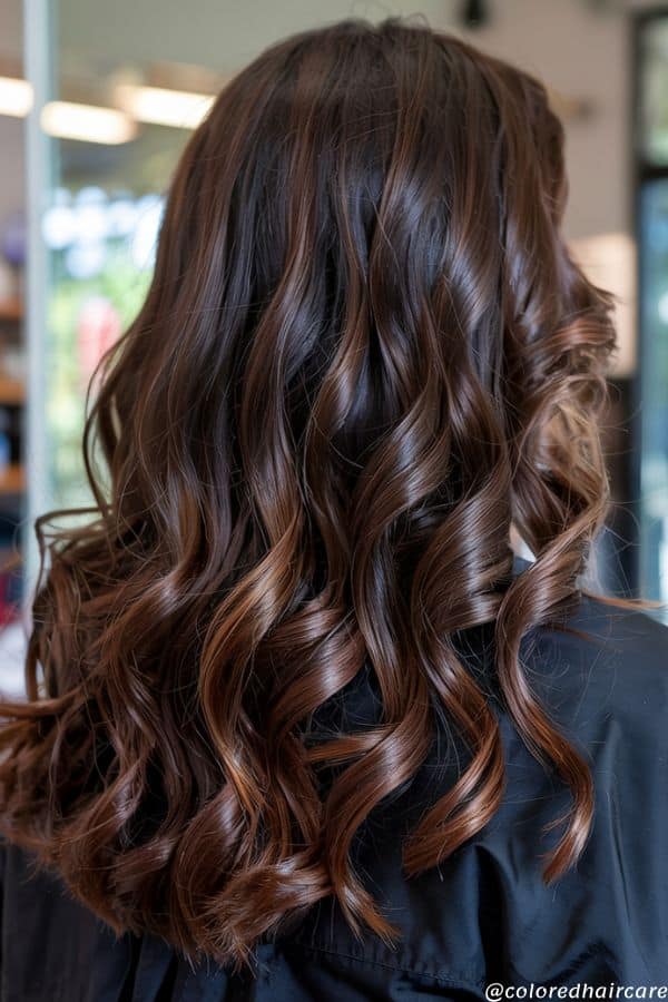 Espresso caramel balayage