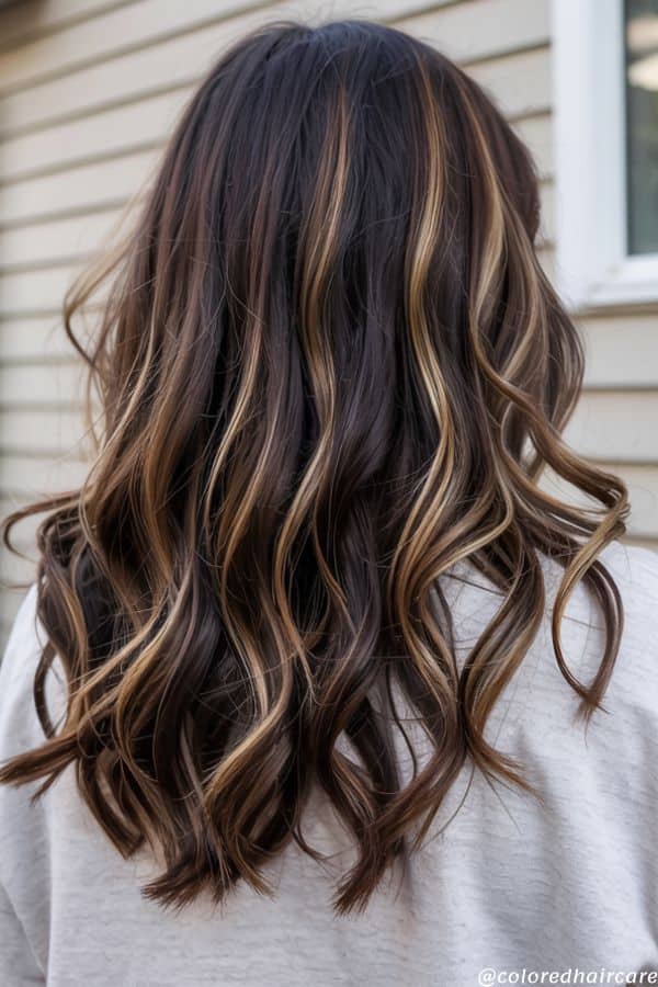 chocolate caramel balayage