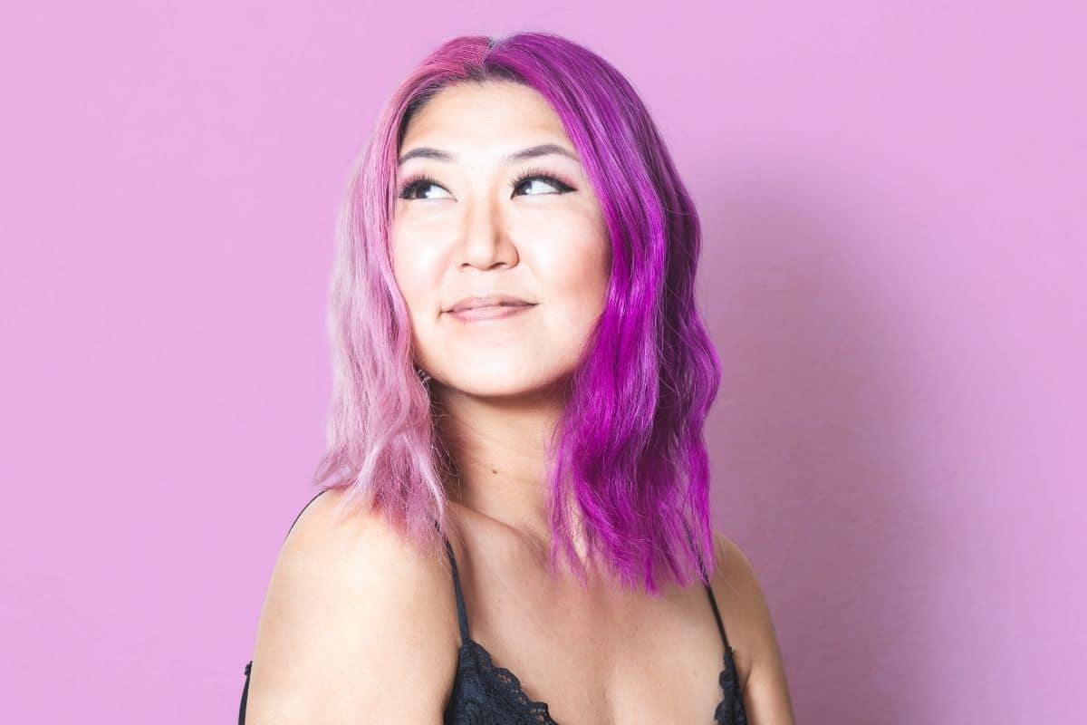 pink and purple hair