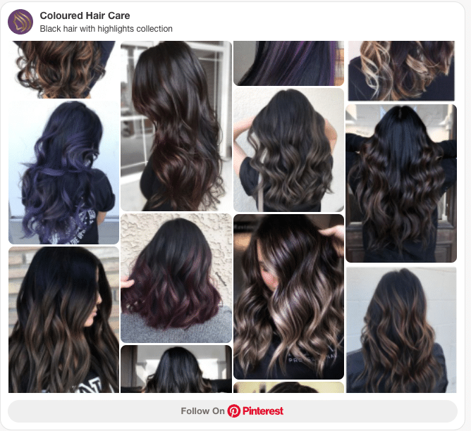 25 Balayage Ideas for Black Hair That Actually Pop (2025 Looks & Tips) 2 balayage on black hair pinterest board