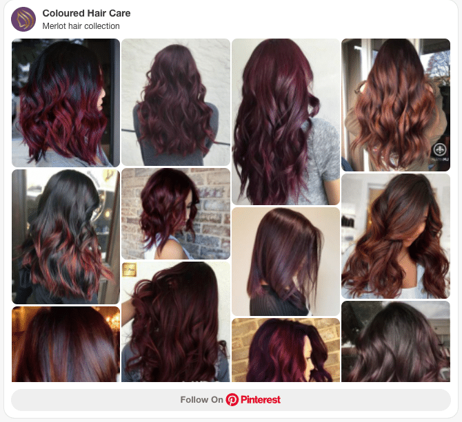 merlot hair color collection pinterest board