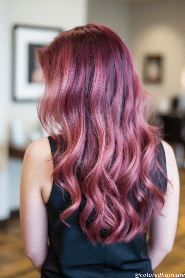 merlot highlights on brown hair