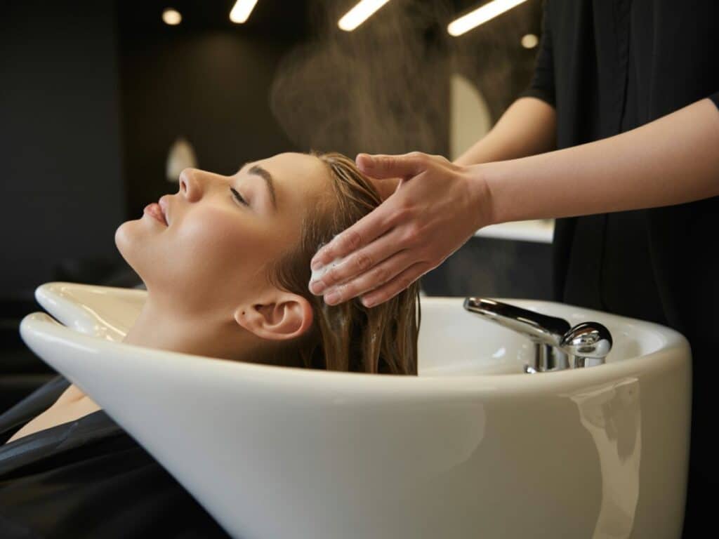 why do salons wash hair after coloring featured image
