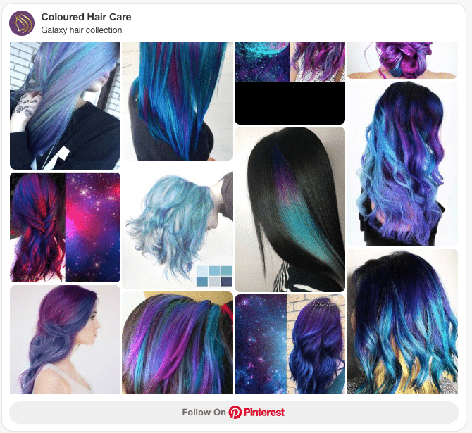 10 Galaxy Hair Ideas You Need In Your Life Right Now. 2 galaxy hair color colleciton pinterest board