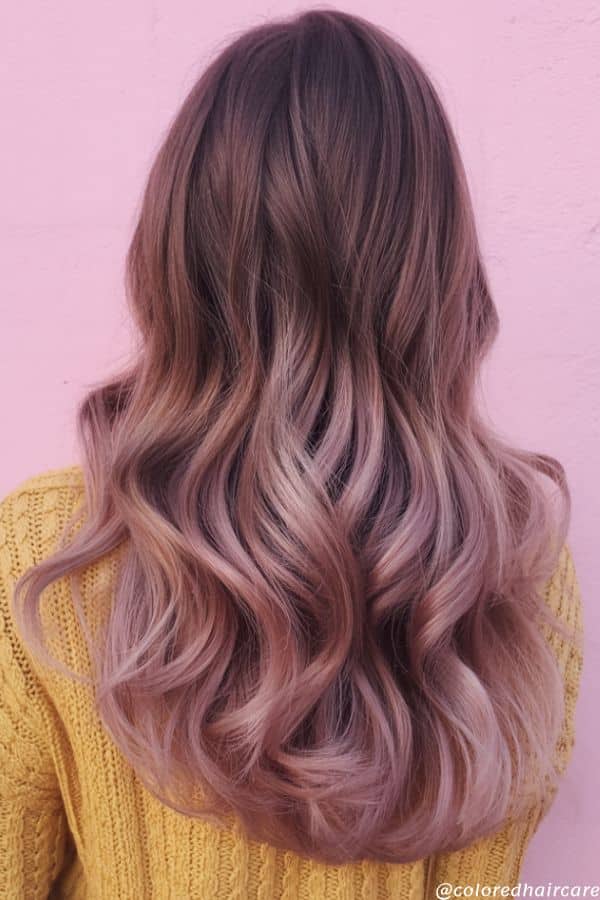Dusty pink ombre