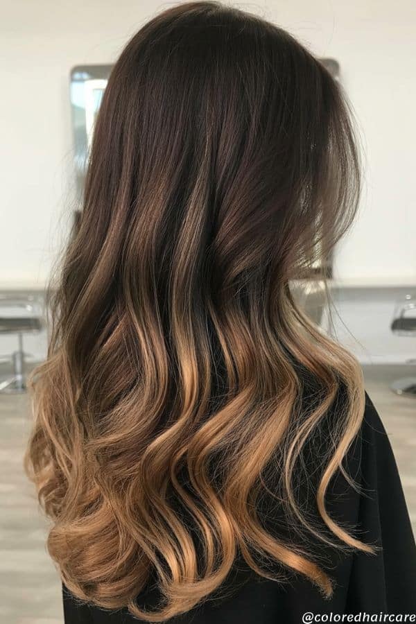 Honey blonde ombre