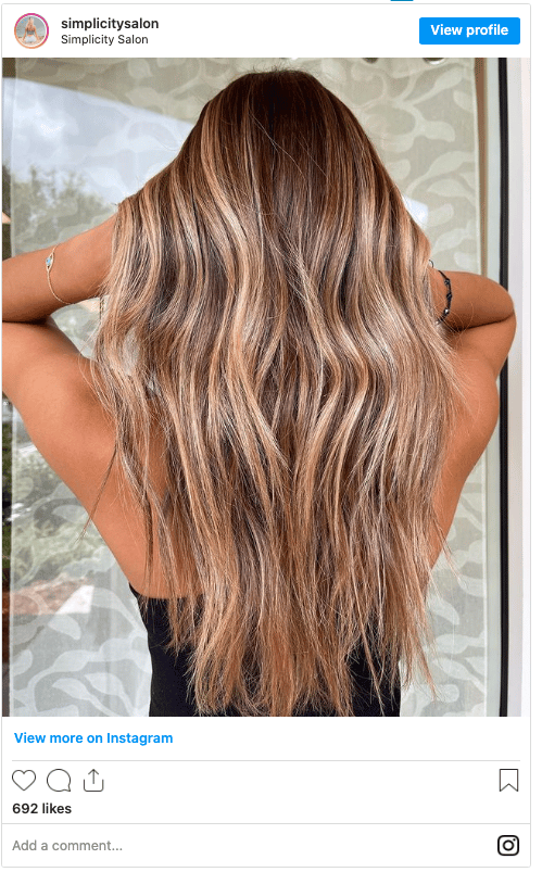 blonde balayage highlights instagram post