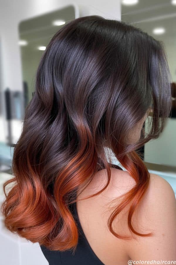 auburn ombre