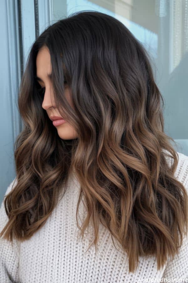 chocolate brown ombre