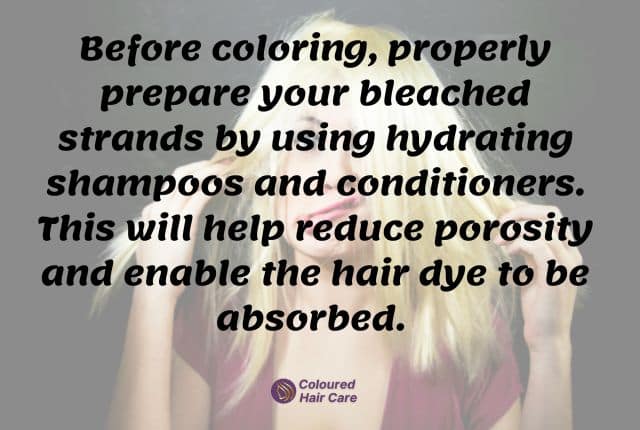 Why Won't My Bleached Hair Take Color? How to fix it. 2 Why won't my bleached hair take color infographic expert advice