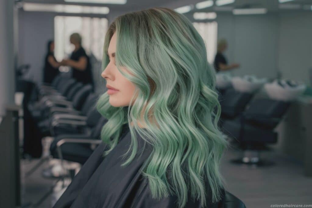 what color covers green hair