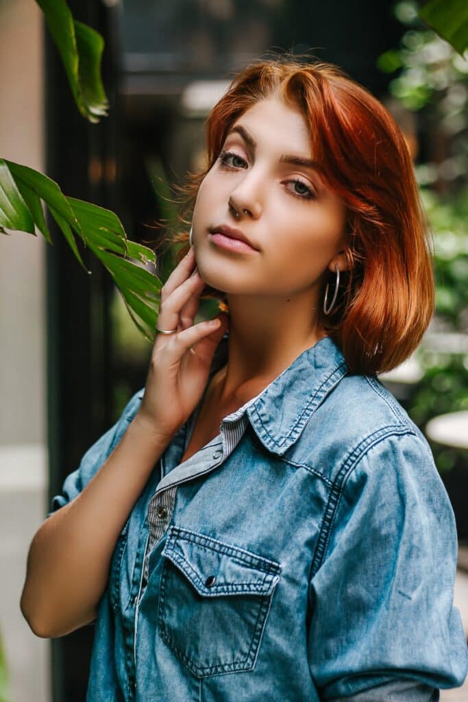purple shampoo on red hair
