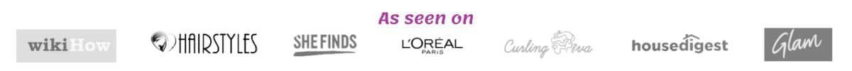 as seen on banner:
glam.com
lovehairstyles.com
WikiHow.com
SHEfinds.com
Lorealparis.com
curlingdiva.com
housedigest.com
