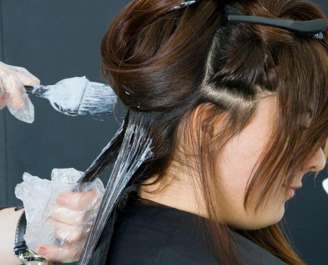 How To Do Peekaboo Hair At Home: The Easy Guide 5 how to dye the underlayer of your hair, nape of thr neck dyeing photo