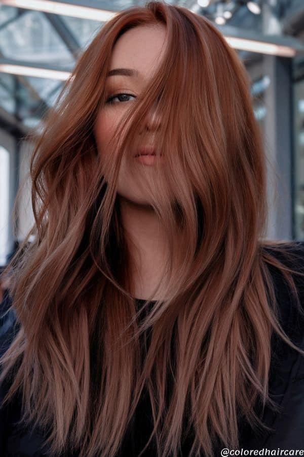 10 Mushroom Hair Colors That Make Brown Hair Anything but Basic 8 auburn mushroom brown hair
