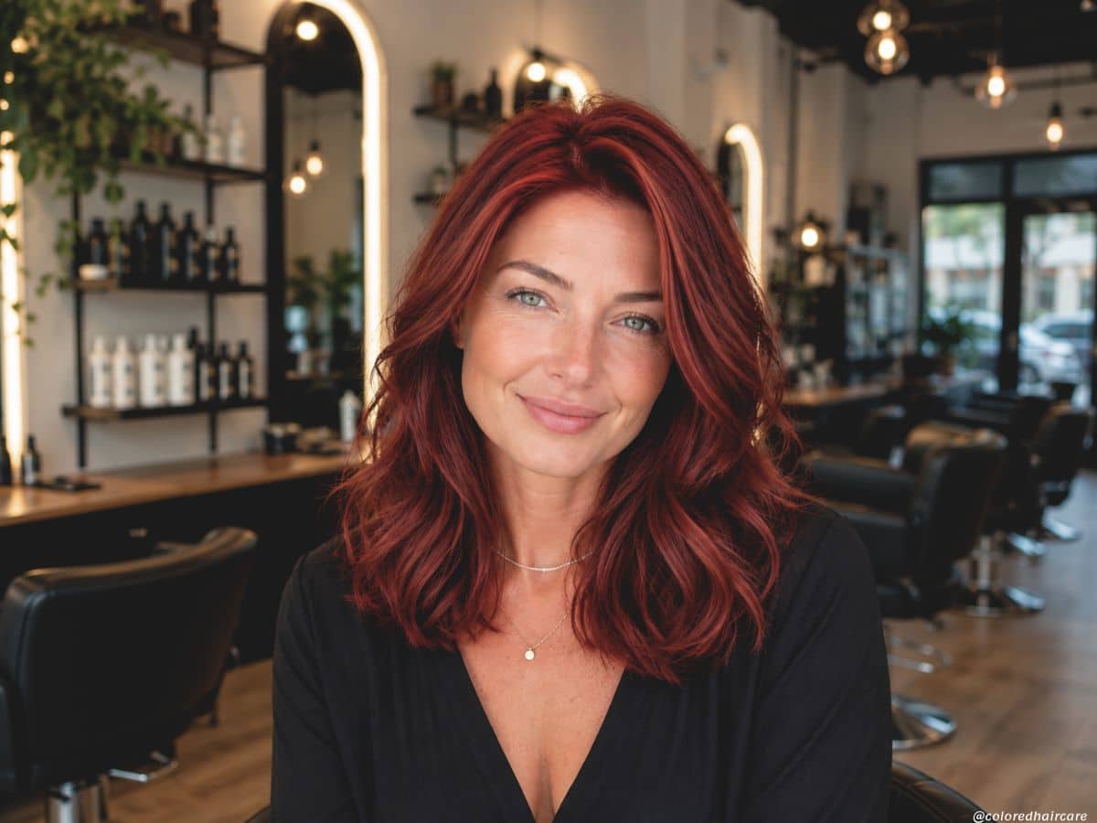 Colored Hair Care Expert Tips, Guides & Ideas for Show-Stopping Hair Color 58 cherry red hair color ideas