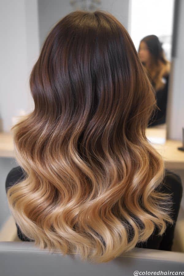 10 Honey Caramel Brown Hair Ideas That Prove Warm Tones Are Hot Right Now 7 honey caramel ombre.
