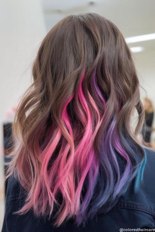 peekaboo unicorn hair