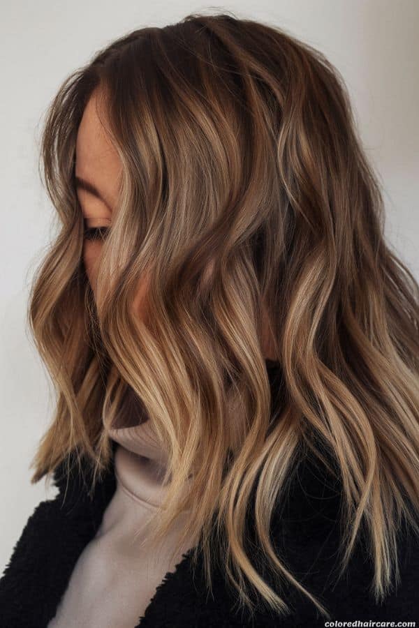 fall hair color golden caramel blonde