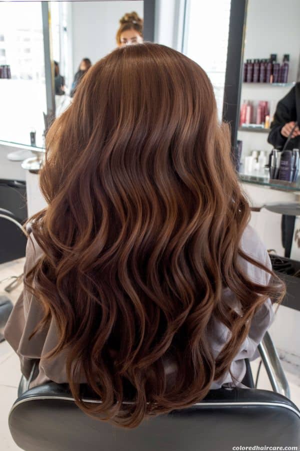 fall hair color mahogany brown
