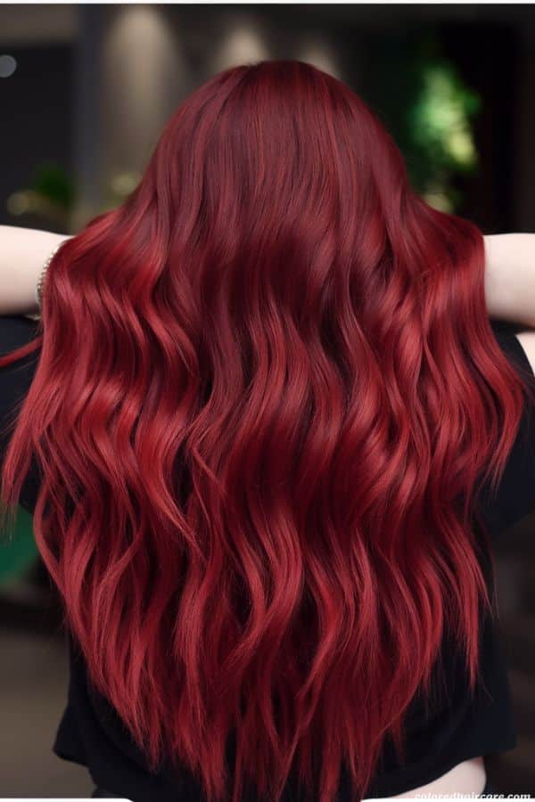 fall hair colors rich red