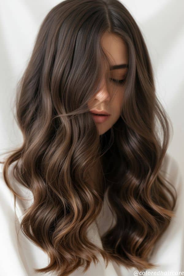 Chocolate brown sombré