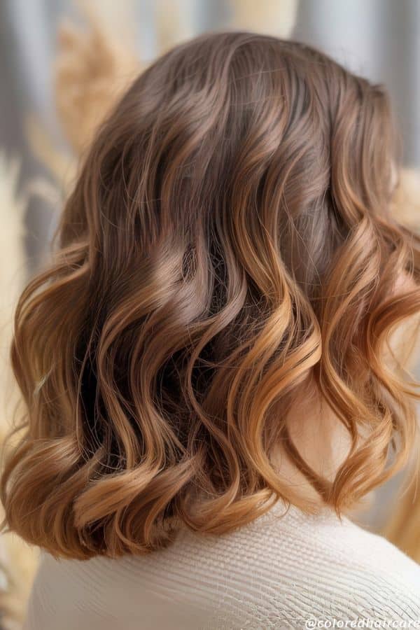 Honey blonde sombré