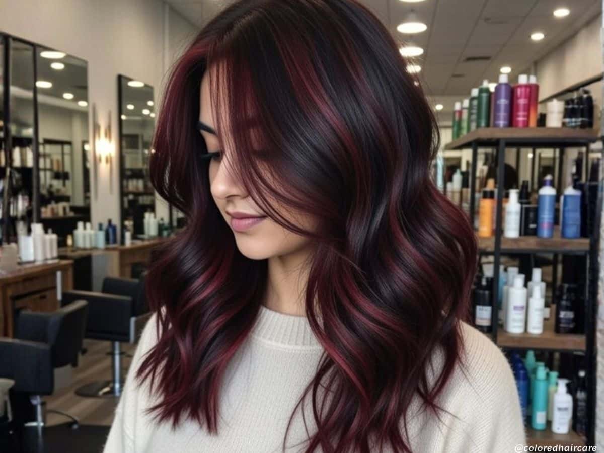 black cherry hair color ideas featured image