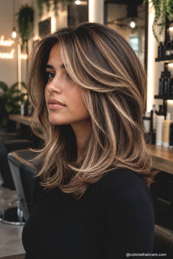 chocolate and caramel highlights.