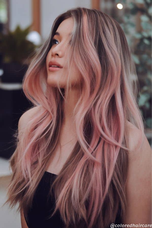 Pastel Ribbons in Light Golden Brown Hair