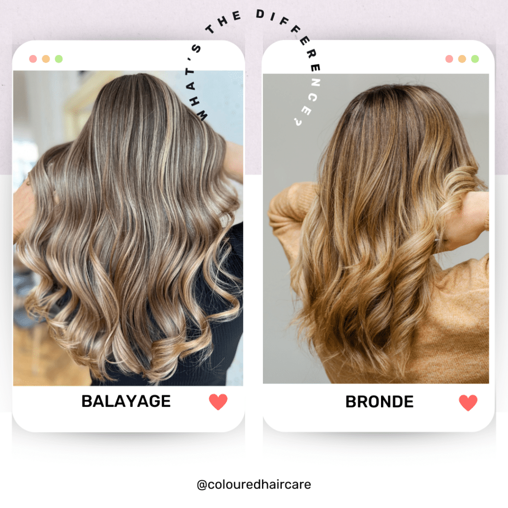 The Prettiest Bronde Hair Ideas to Show Your Colorist ASAP 11 bronde hair - whats the difference between balayage and bronde infographic