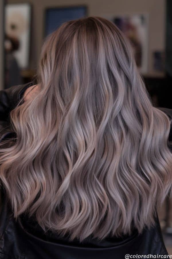 mushroom brown hair color women over 40