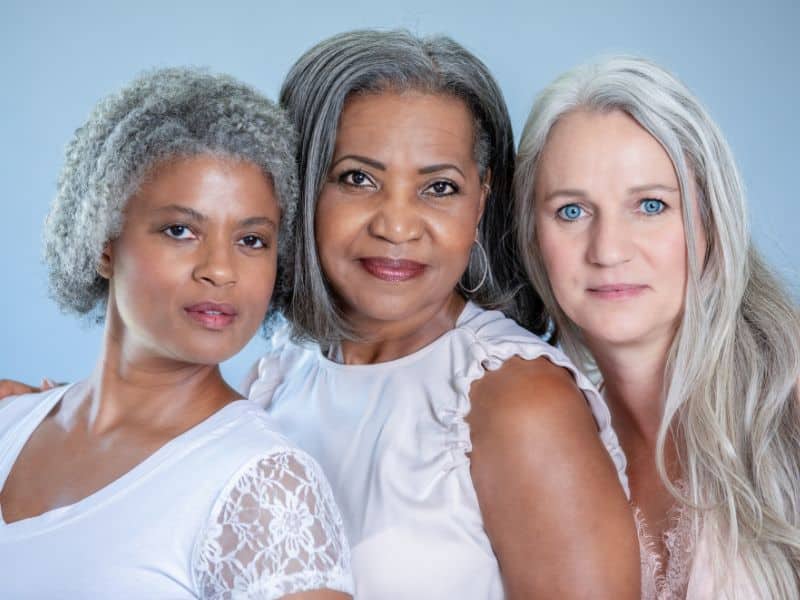 salt and pepper hair