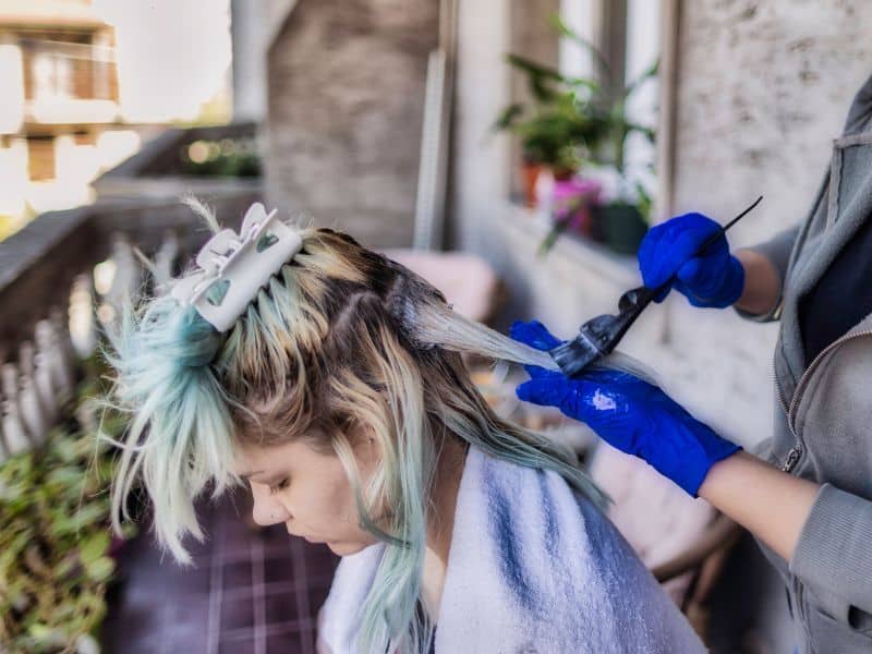 professional salon hair streaks