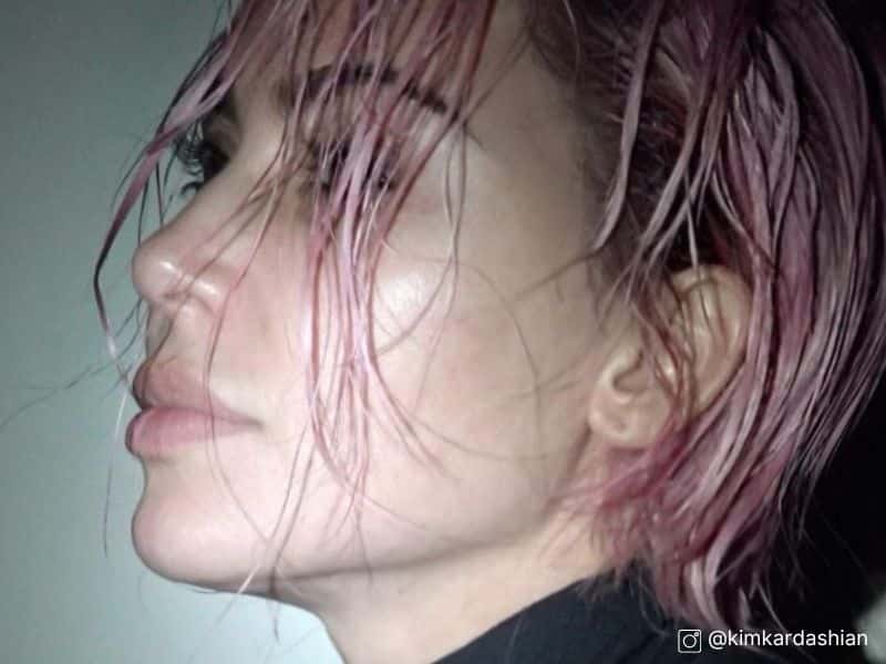 Kim K pink bob image