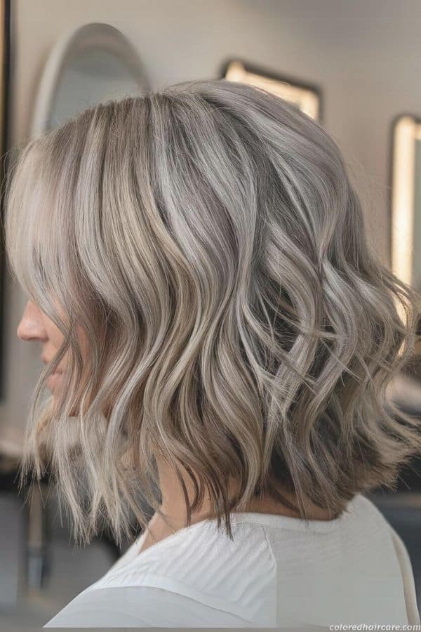 Gray Blending For Dark Hair - platinum shine 