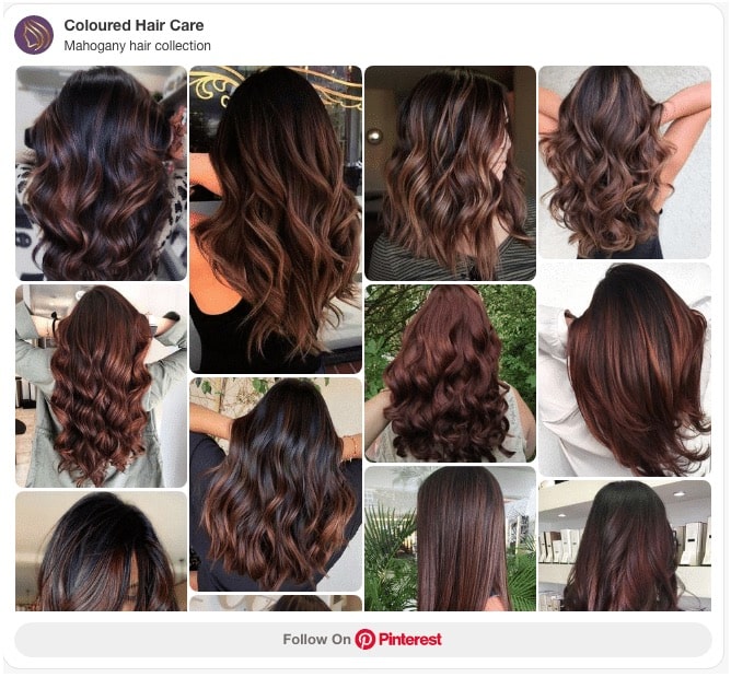 Salon-Worthy Mahogany at Home? Yes, It's Possible (We'll Show You How) 2 Mahogany hair color collection pinterest board