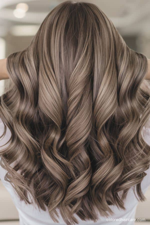 mushroom brown balayage hair color ideas