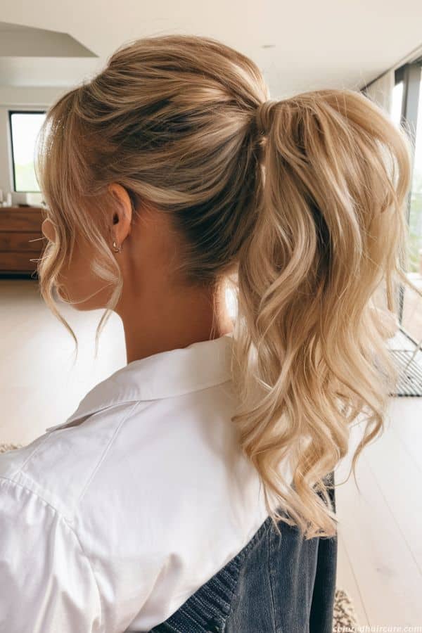 high ponytail summer hair styles