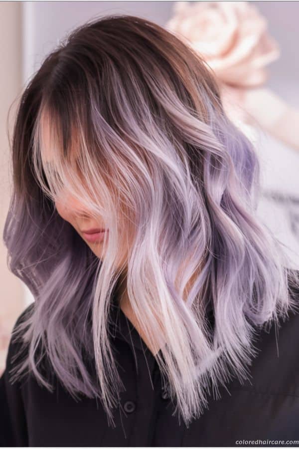pastel lavender hair color ideas