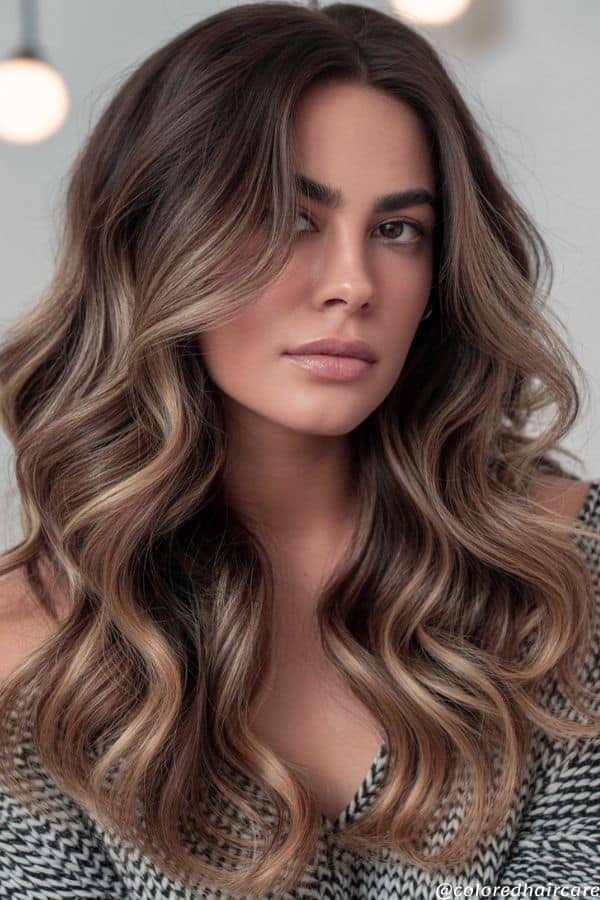 25 Balayage Ideas for Black Hair That Actually Pop (2025 Looks & Tips) 22 Warm bronze balayage melting into dark black hair